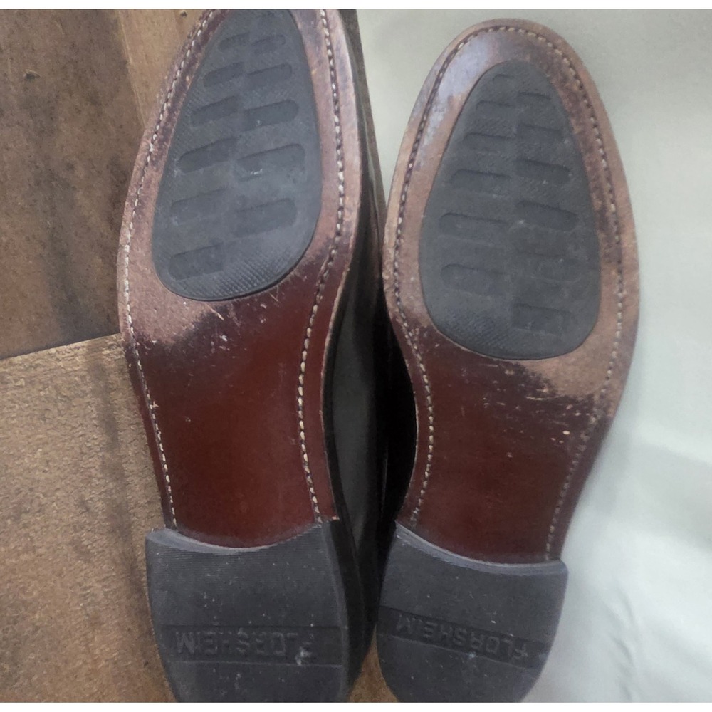 Men's Florsheim Oxford Style Dress Shoes Black Sz 8.5D - Picture 4 of 7